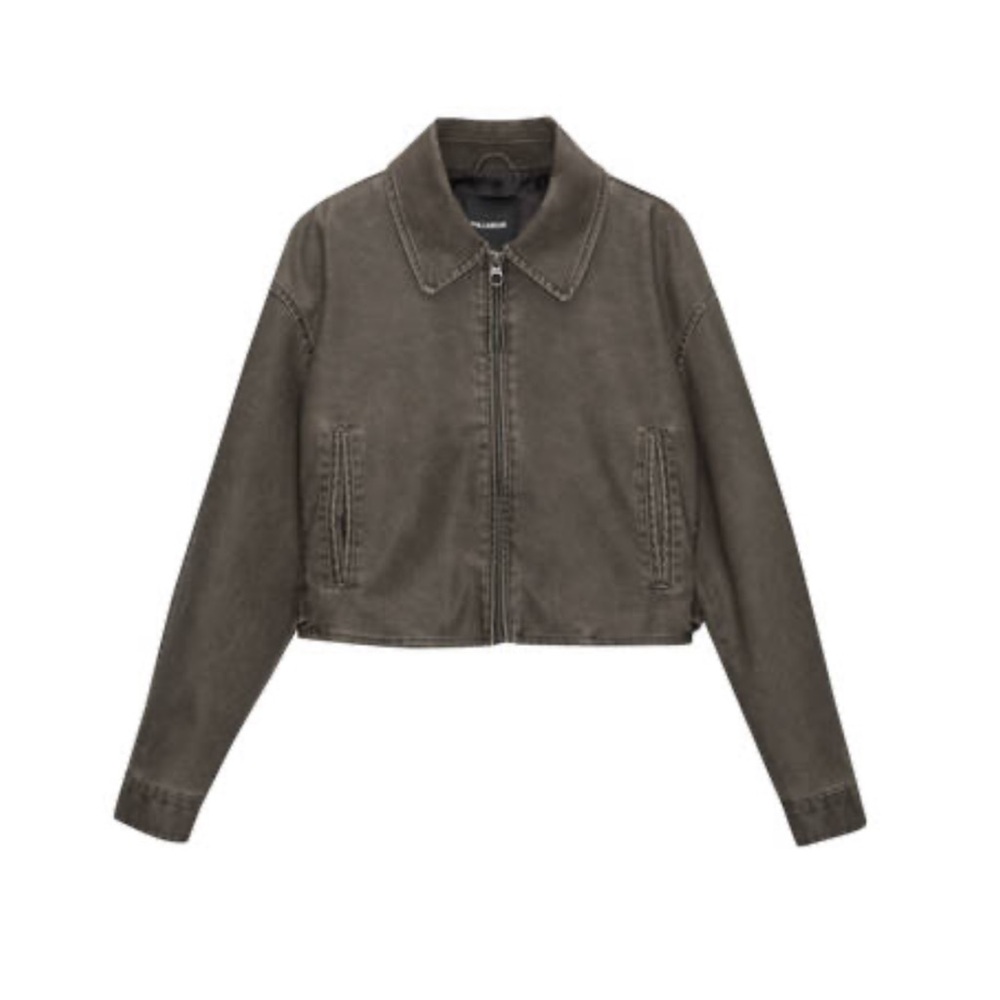 Women’s Distressed Faux Leather Jacket